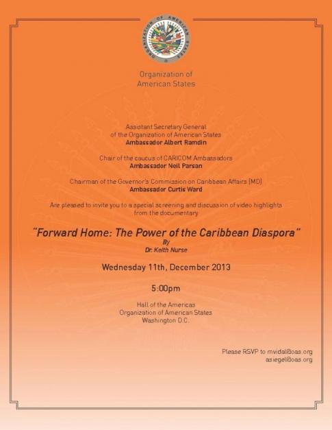 “Forward Home: The Power of the Caribbean Diaspora” by Dr. Keith Nurse “Forward Home: The Power of the Caribbean Diaspora” by Dr. Keith Nurse